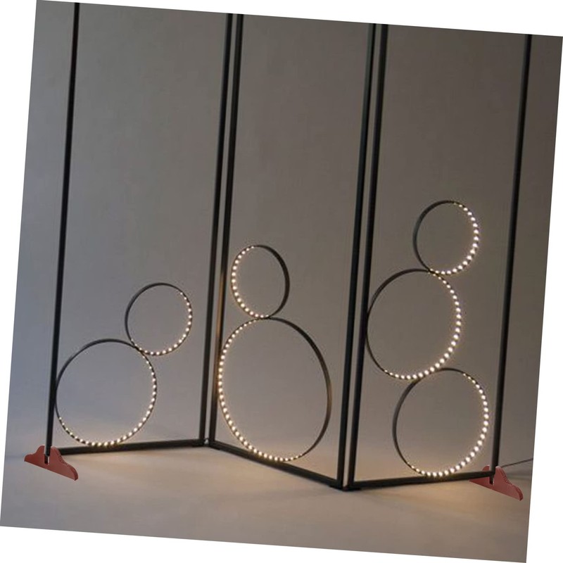 DOITOOL Folding Screen Stand Base for Privacy Screens Wooden Room