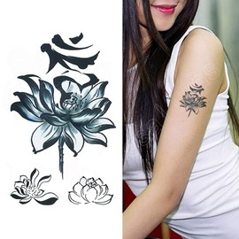 Yesallwas Tattoo Stickers, Letters, Set of 30, Cute English Letters Tattoos, Realistic, Waterproof, Long Lasting, Tattoo Stickers, Body Stickers, Men, Women, Tattoo Stickers, Tattoo Stickers, 2.2 x 3.8 inches (5.7 x 9.7 cm) (D)