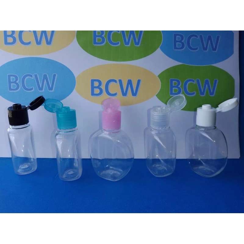 Bodycareworks 30 Envase Vacio Esferita Plana 30ml Para Gel Antibacterial