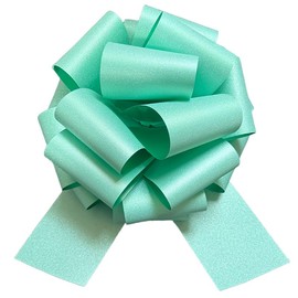 12" Large Gift Bow,1pcs Glitter Big Gift Bow Big Bow for Bike Bow for Present Bow for Large appliances,Bikes,Table Decorations and Party Events Decoration (Mint Green)