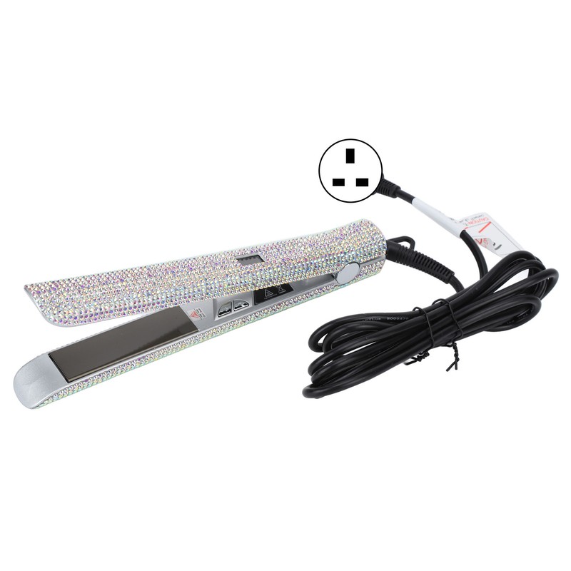 150W Hair Straightener Rhinestone Electric 2 in 1 Faster Shape