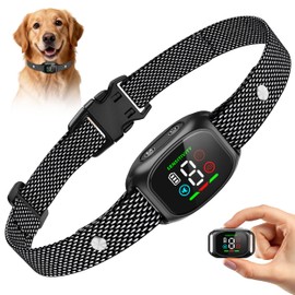 FEISEDY Collar de Castigo para Perro - Collar Antiladridos Automático con 8 Niveles de Sensibilidad Ajustables, Sin Descarga Eléctrica, IP67 Impermeab