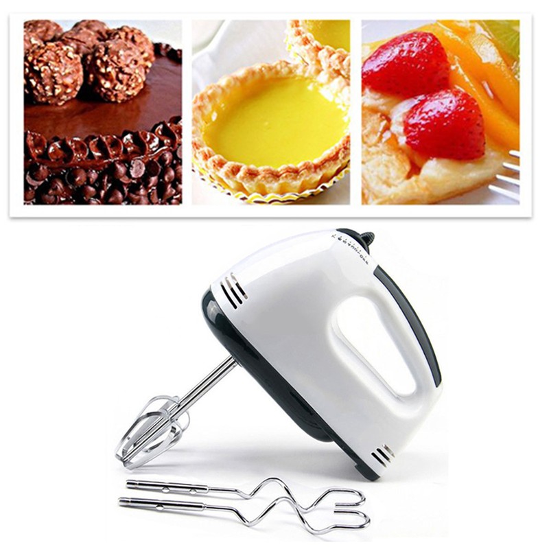7 Speed Electric Hand Mixer Portable Hand Held Electric Egg
