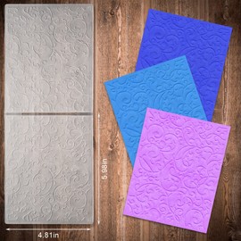 Vines Leaves Lace Plastic Embossing Folders for Card Making, 3D Textured Butterfly Embossing Stencil DIY Craft Template Folder Stencils for Scrapbooking Photo Album Decorations, 15.2 x