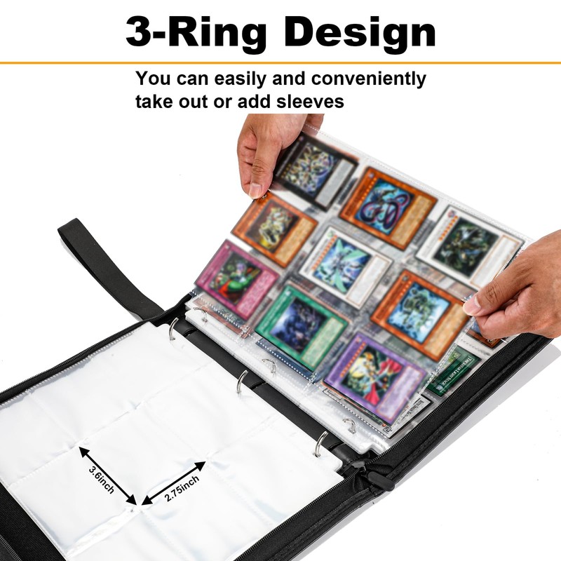 990 Pockets Card Binder, 9-Pocket 3-Rings Trading Card Album,Large Capacity