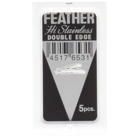 Jatai Feather Stainless Steel Double-Edge Blades - 5 ct