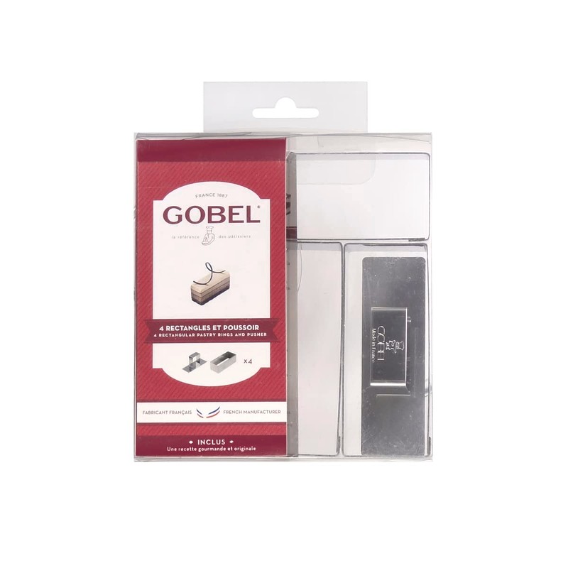 Gobel 881780 Schachtel mit 4 rechteckigen Formen + Stößel aus