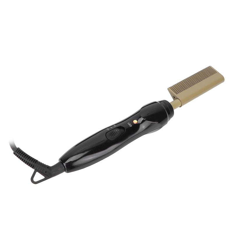 Electric Hot Comb Multifunctional Temperature Adjustable Hair Straightener Comb Styling