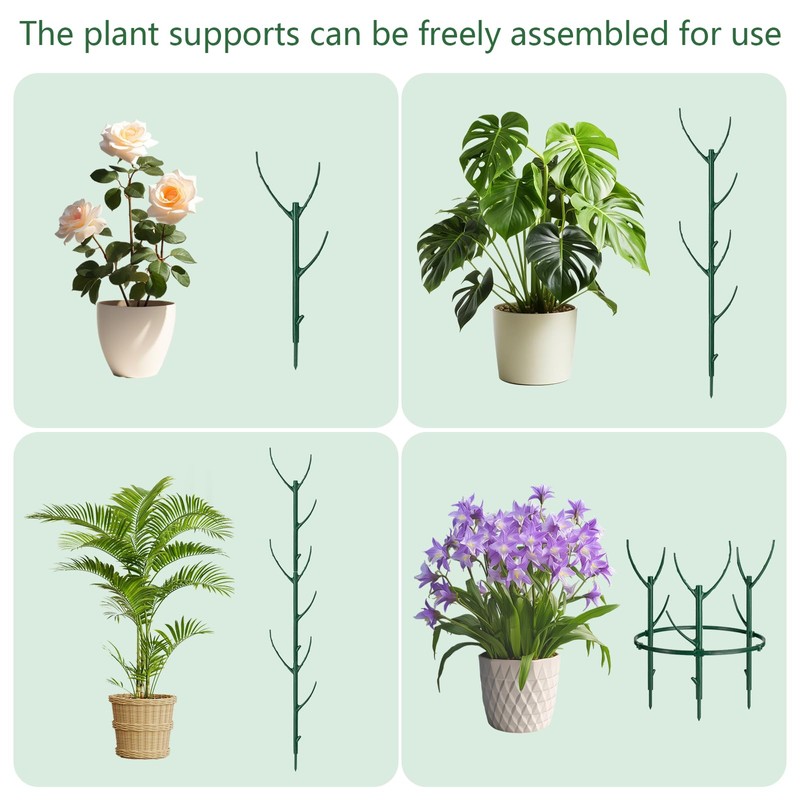 12 Pack Monstera Plant Support & Plant Cage Support Rings,Stackable