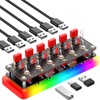 FEIFANZHE RGB Lighting Powered USB-C Docking Station, 9 Port Voice