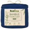 Navy Blue Bed Sheets without Elastic Bamboo | Cooling 180