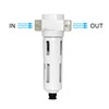 Beduan 3/8" Air in-line Compressed Particulate Filter,Moisture Water Trap Filter