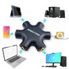 bairutong 5-Jack Multi Headphone Audio Splitter,Headphone Jack Splitter,Audio Splitter with