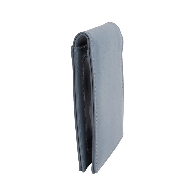 Emono Pass Case, Commuter Pass Case, 3 Sided, Bifold, blue
