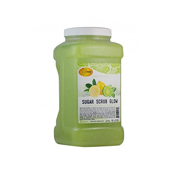 SPA REDI – Sugar Body Scrub, Exfoliating, Moisturizing, Hydrating and Nourishing, Glow, Polish, Smooth and Fresh Skin - Body Exfoliator (Lemon and Lime, 1 Gallon)