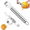 2 Pack Peeler, Lemon Peeler and Orange Peeler, Stainless Steel