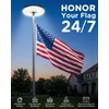 Flagpole Light Solar Powered, 360 LED Ultra Bright Flag Light
