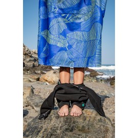 PackTowl Lightweight Microfiber Hooded Changing Poncho, Botanical, Large/Extra Large