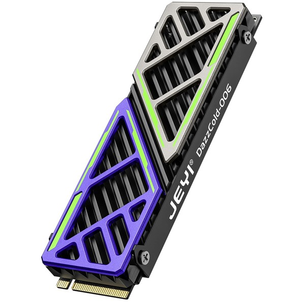 JEYI M.2 HeatSink for PS5 / mATX/MiniATX, Mech-Inspired Ultra Slim