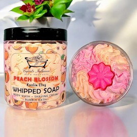 Peach Blossom Whipped Soap | Luxurious Kaolin Clay Body Wash | Shower Fluff | Shaving Cream | Stocking Fillers | Shower Cream | Peach Bubble Bath | Shower Whip | Peach Body Wash | Seasonal Gifts