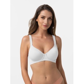Dorina Women's Lindsay-d Full Coverage Bra, White, 85C
