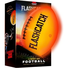 Light Up Football - Glow in the Dark Ball - NO 6 - Easter Gift Ideas - Outdoor Sports Birthday Gifts for Boys 8-15+ Year Old - Kids Teenage Youth Activity - Boy Toys Stuff Ages 8 9 10 11 12 13 14 15