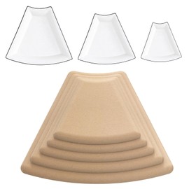 ORIISIN Plate Pottery Molds for Handbuilding, 5 Pcs Fan-Shaped Pottery Forms, Pottery Molds for Clay, Ceramic Molds Slump Molds for Pottery, Ceramic Plate Pottery Forming Mold