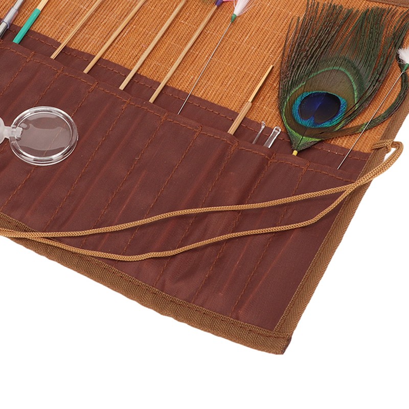 Earwax Remover Massage Set 8 Feather Stick Relieve Fatigue Professional