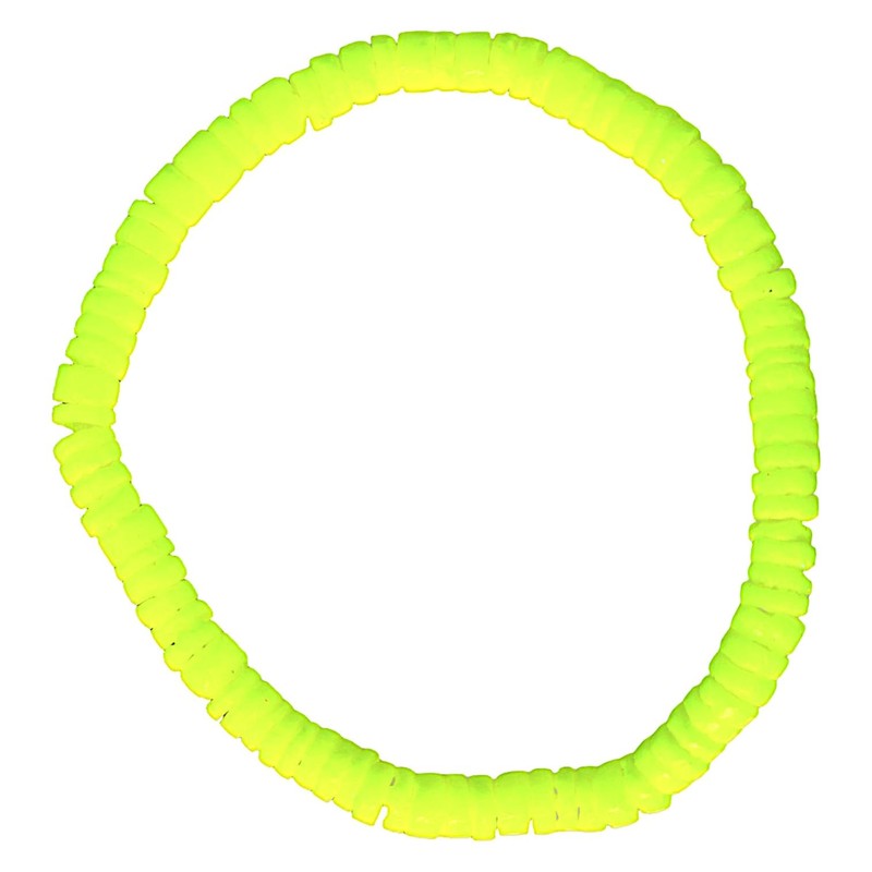BlueRica Stretch Puka Shell Bracelet (Neon Yellow)