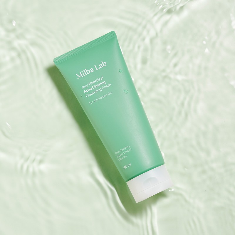 Milva Lab Jeju Houttuynia cordata Acne Relief Cleansing Foam 200ml
