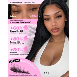 Fluffy Lash Clusters Wispy Eyelash Clusters Lashes Extensions Volume Eyelashes Clusters 10-16 MM Cluster Eyelash Extensions D Curl Individual Lashes Thin Band Soft Comfty Wear for Party Date