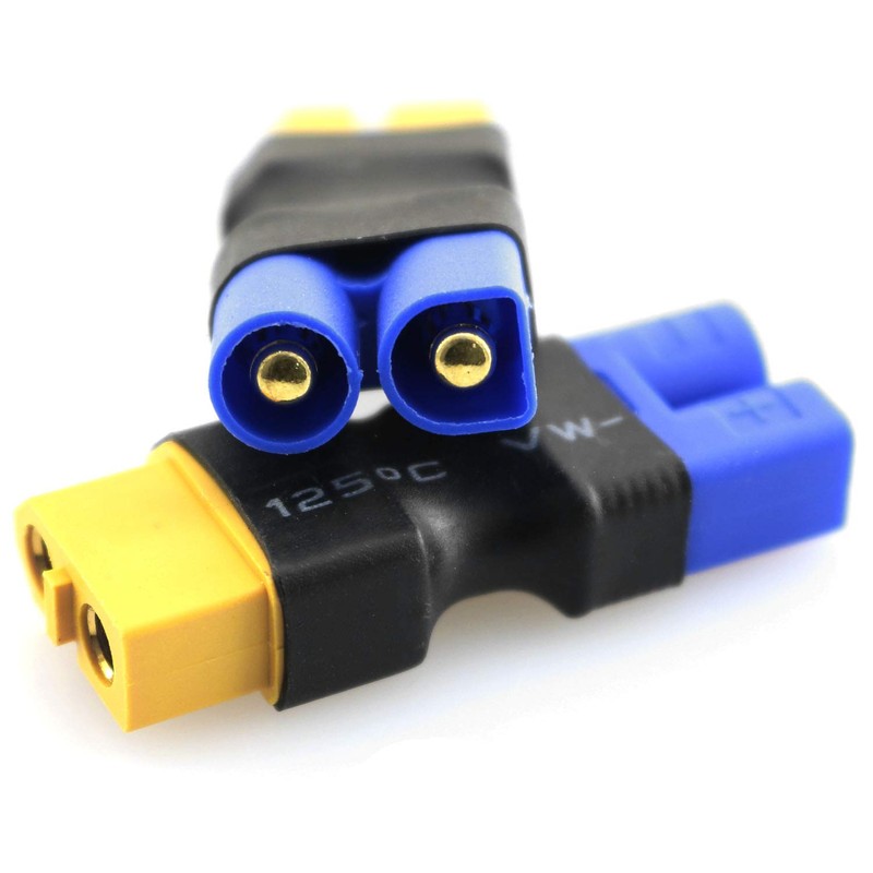 DGZZI 2PCS Male EC3 Losi to Female XT-60 No Wires