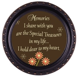 Memories Cottage Garden Distressed Black Tiny Round Treasure Box