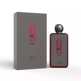 Afnan 9 PM Rebel Unisex Eau De Parfum 100ml (3.4 oz) with Fruity, Woody, and Ambergris Notes in Scent Packaging
