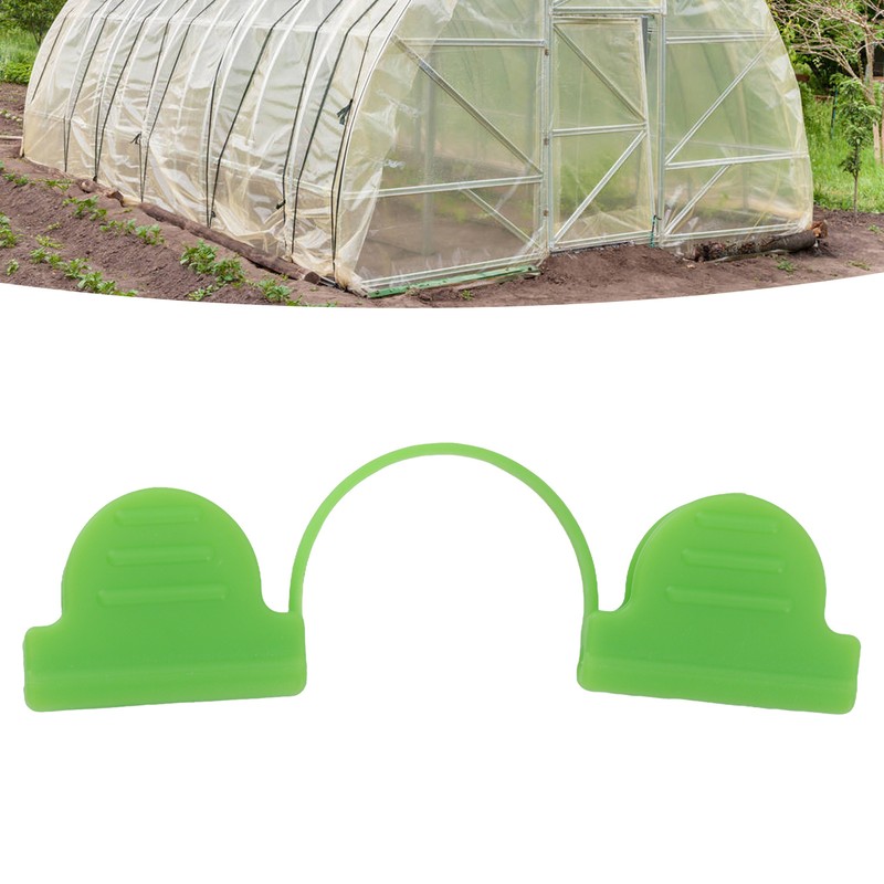 100PCS Greenhouse Arch Frame Double Head Plastic Clip Heating Press