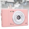 Compact Camera, Anti-Shake 4K 50MP Digital Selfie Camera with Built-in