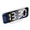 LED Mirror Electronic Clock Adjustable Brightness 6.7 Inch HD Digital