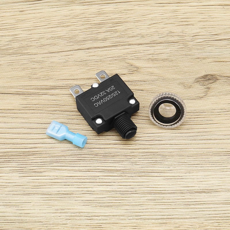 VGOL 10Pcs 5 Sizes Thermal Circuit Breaker with Quick Connect