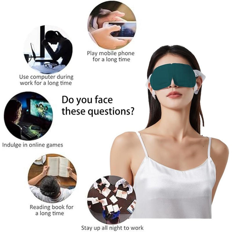 10 Piezas De Vapor Caliente Máscara De Ojo, Almohadillas Térmicas