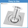 sourcing map 2 Pack Shower Drain Strainer, 3.1" x 2.2"