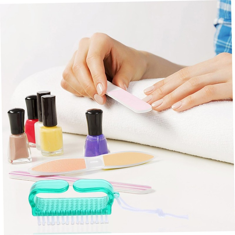 Mikinona 8pcs Fingernail Cleaning Brush Durable Nail Brushes for Manicure
