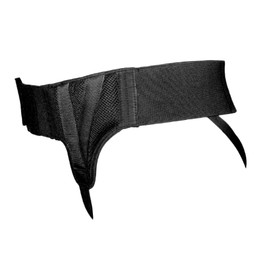 AT Surgical Left Side Hernia Support Comfortable Black Truss Belt with Compression Pads For Men (Medium)