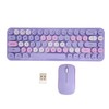 USB Keyboard Mouse 2.4G Wireless 68 Keys Low Consumption Retro
