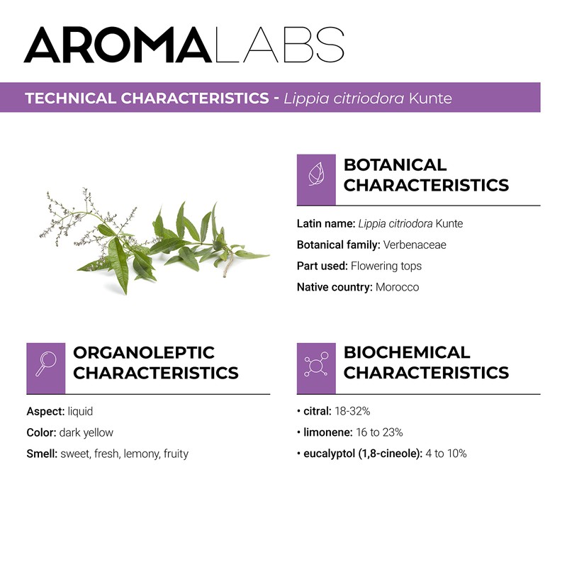 BIO - Lemon Verbena Essential Oil - 5mL - 100%