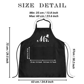 OZOSHINE Mr. Mrs. Chefs Apron Gifts for Couples Valentines Gifts for Her Couples Gifts for Him and Her Valentines Gifts for Girlfriend Husband Wife Boyfriend Birthday Gifts I Love You Gifts for Him