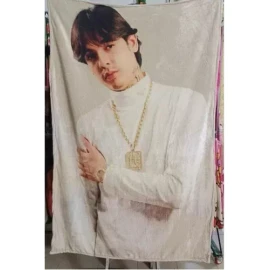 CUPRISHDIKALUR STORE Frazada Cobija Artista Natanael Cano Individual Ultra Suave.
