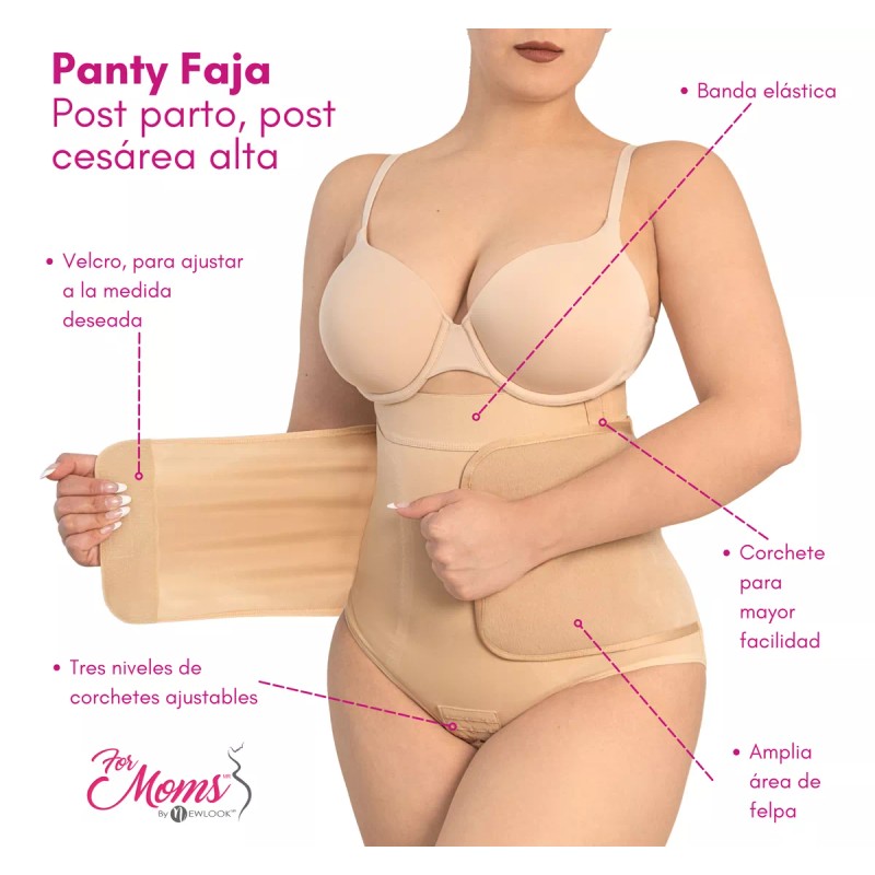 For Moms Panty Faja Postparto Post Cesarea Alta Moldeador
