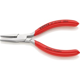 Knipex Flat Nose Pliers for precision mechanics chrome-plated, plastic coated 125 mm 37 13 125