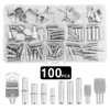TOVOT 100PCS Shelf Pins Assortment Kit 4 Styles Shelf Support