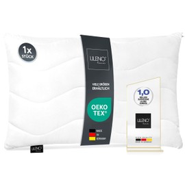 LILENO HOME Pillow 70 x 90 cm - Bed & Decorative Cushion with Zip for Adjustment, Washable up to 95°C, Sofa & Bed Cushion